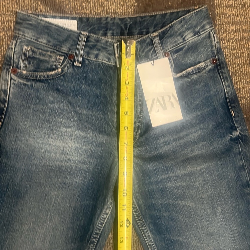 NWT TRF LOW RISE STRAIGHT CUT CROPPED JEANS - Picture 10 of 11